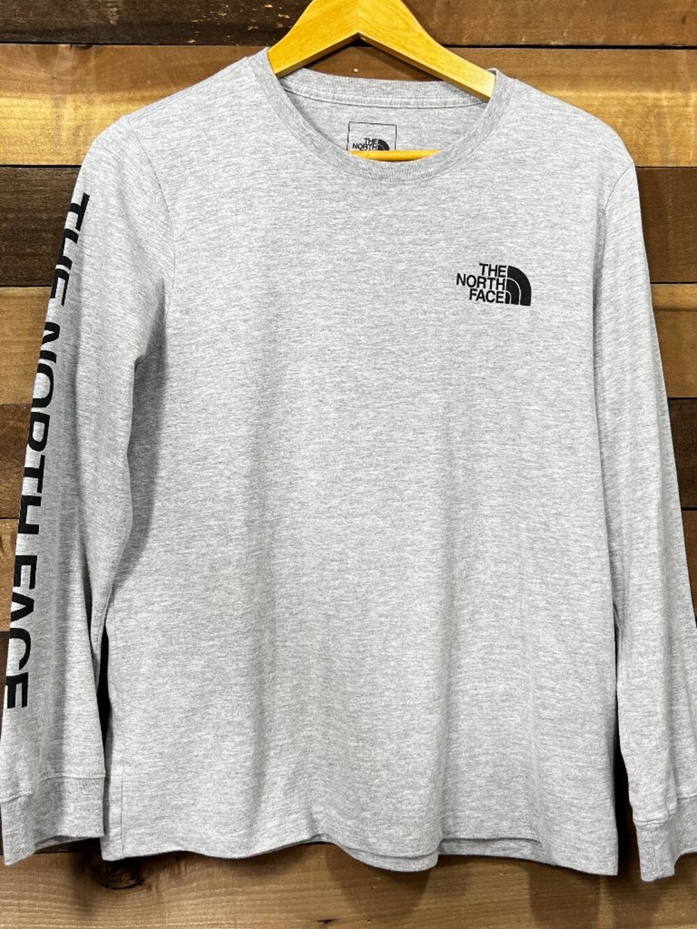 The North Face Shirt Womens Large Gray Long Sleeve Logo Graphic Crewneck
